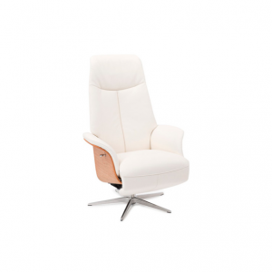 Witte draaibare stoel