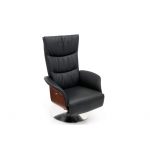 Zwarte elegeante relaxfauteuil